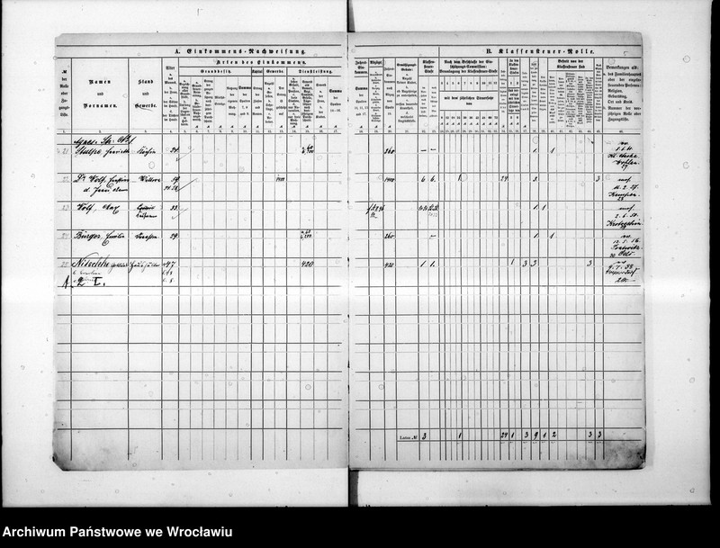 image.from.unit.number "Klassensteuerrolle nebst Eikommens - Nachweisung"