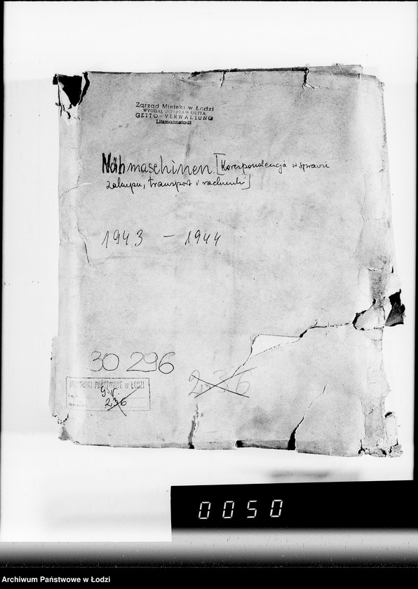 Obraz 4 z jednostki "Nähmaschinen. [Korespondencja w sprawie zakupu, transport i rachunki]"