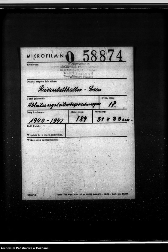 Obraz 2 z jednostki "Abteilungsleiterbesprechungen"