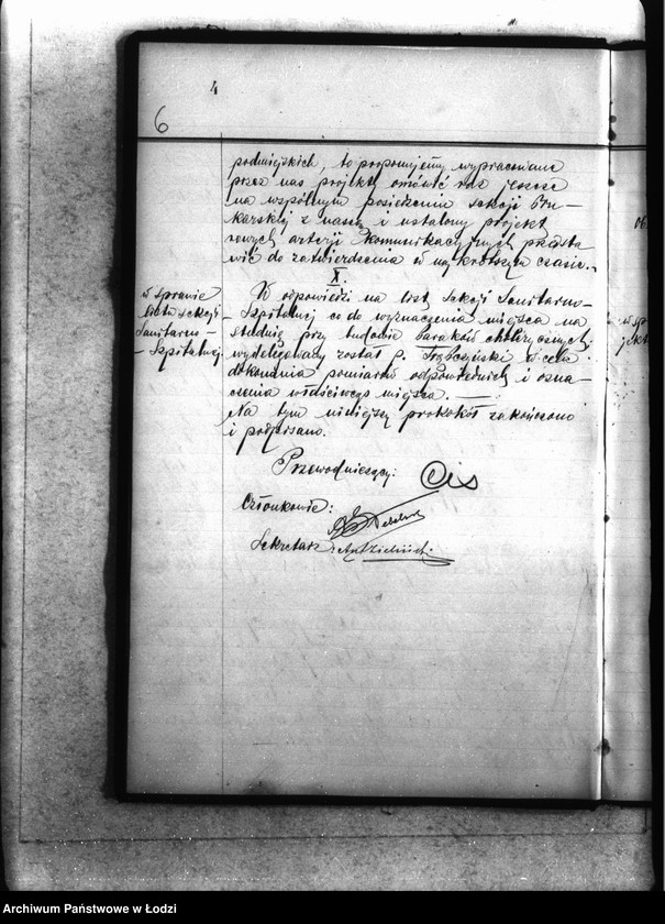 Obraz 8 z jednostki "[Protokoły posiedzeń członków Sekcji]"