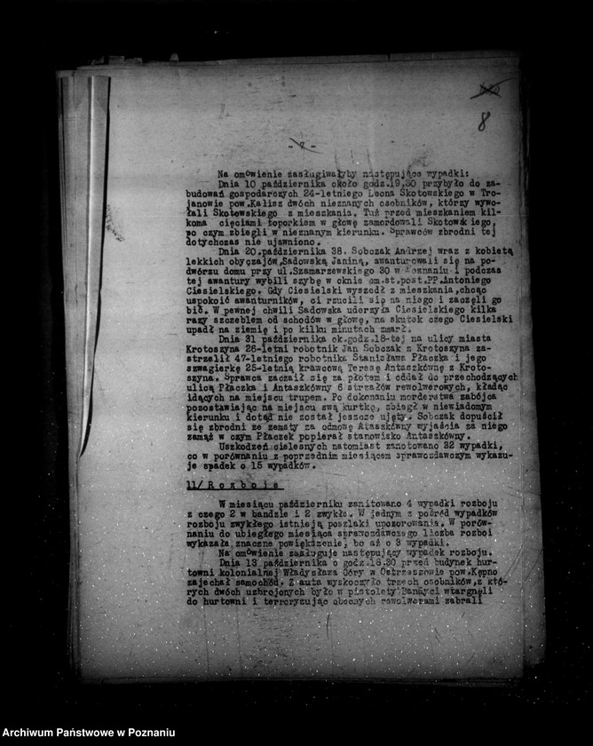 Obraz 12 z jednostki "Sprawozdania ze stanu bezpieczeństwa za miesiąc październik-listopad-grudzień 1938 r."