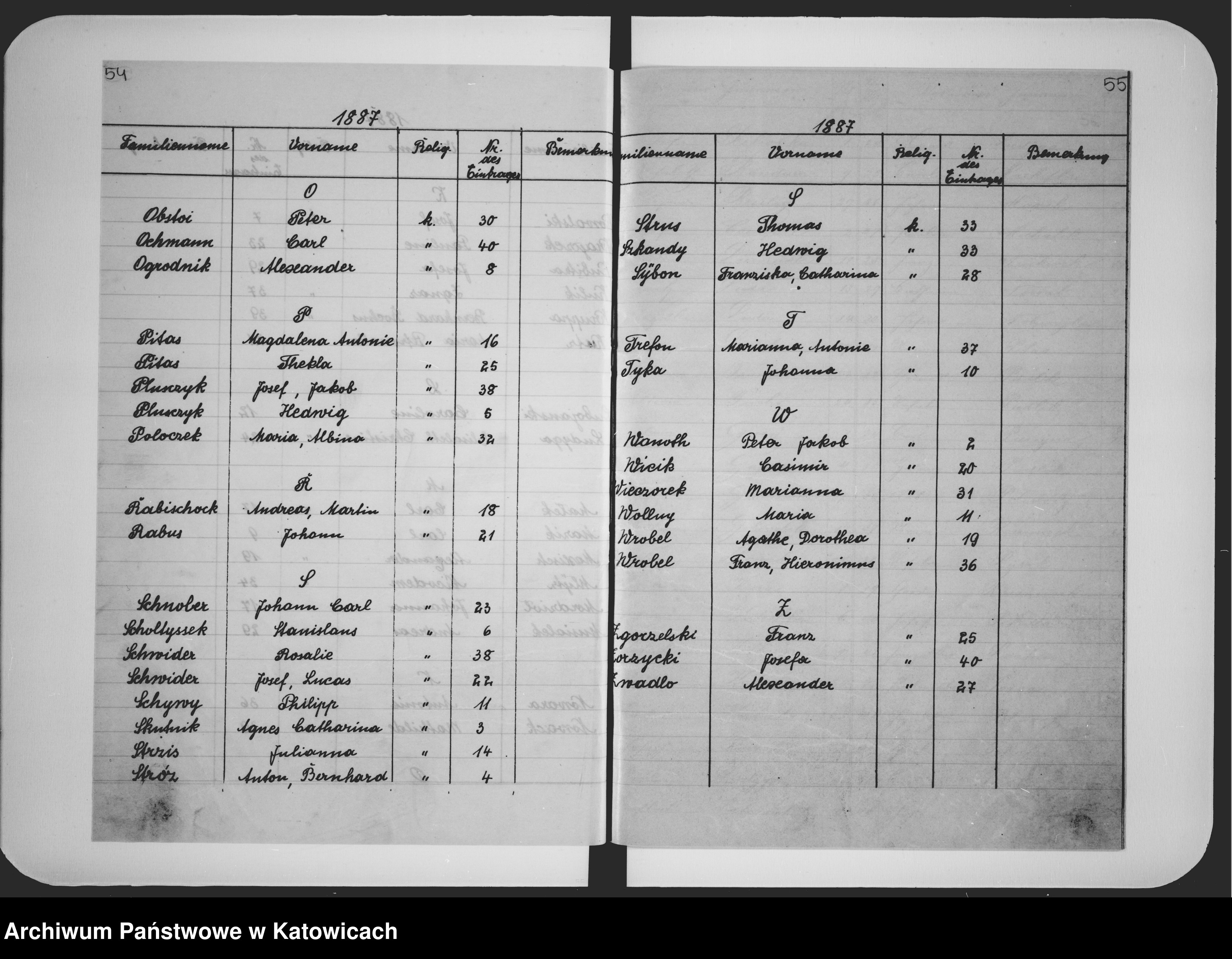 Skan z jednostki: Skorowidz do ksiąg małżeństw