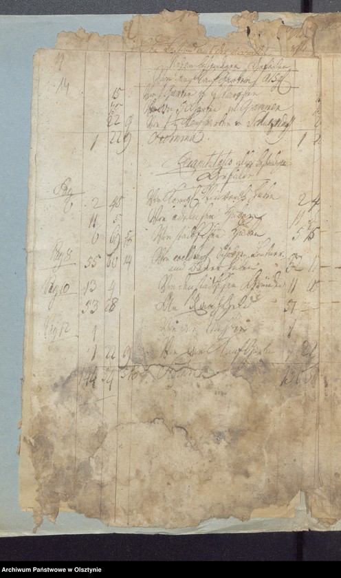 image.from.unit.number "Passenheimsche Stadt Kirchen Rechnung über Einnahme und Ausgabe"