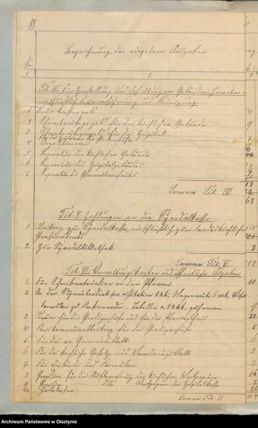 image.from.unit.number "Veranschlag der Kirchenkasse zu Seehesten"