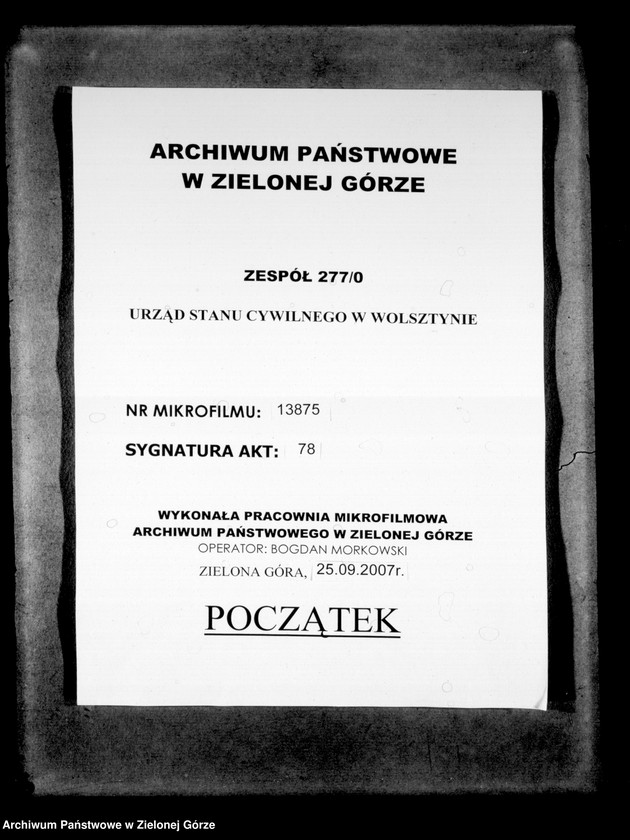 Obraz 1 z jednostki "[Księga zgonów -Wolsztyn wieś]"
