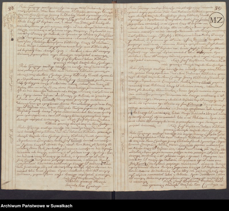 image.from.unit.number "Akta Urodzenia Stanu Cywilnego od pierwszego Maja Roku 1809 Gminy Kaletnickiey"