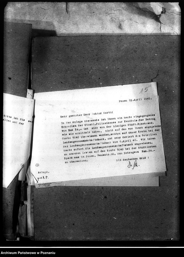 Obraz 19 z jednostki "Korespondencja w sprawie miejscowych Niemców, którzy zginęli w 1939 roku"