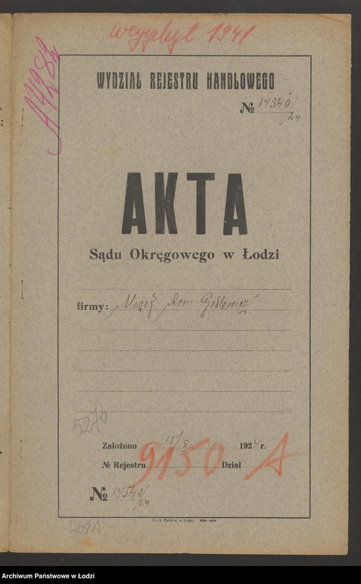 Obraz 2 z jednostki "Moszek Aron Godlewicz – sklep kolonialno-spożywczy"