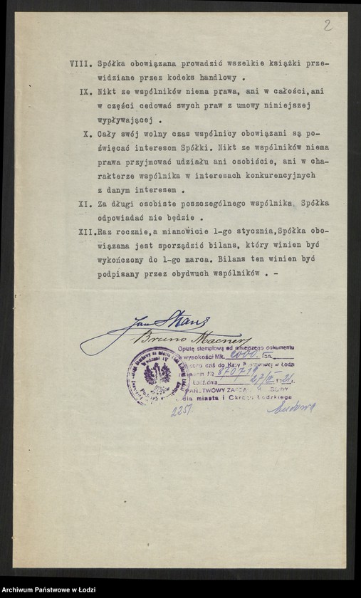 Obraz 4 z jednostki "Jan Strauss, Bronisław Macner - Dom Handlowy Jan Strauss i S-ka - handel wszelkimi towarami, a w szczególności ziemiopłodami"