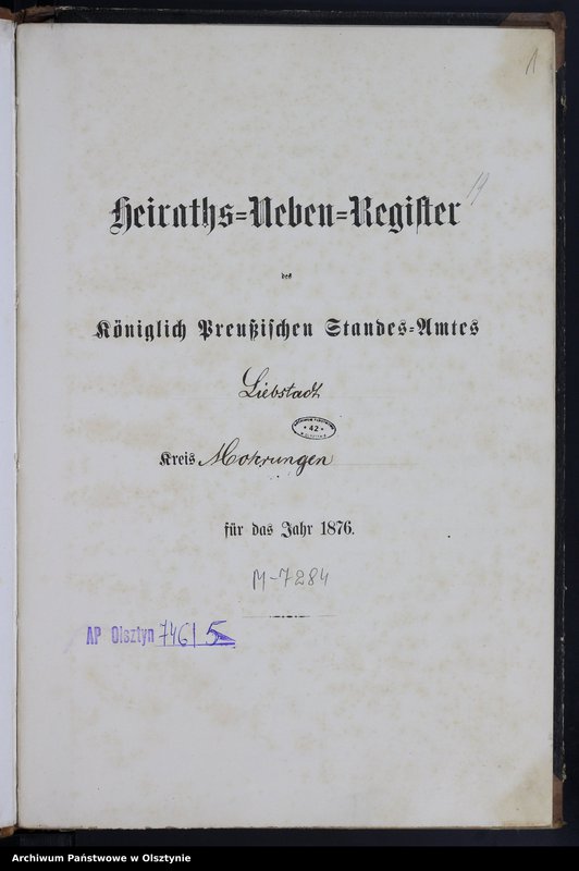 Obraz 3 z jednostki "Heiraths-Neben-Register Nr 1 - 16"