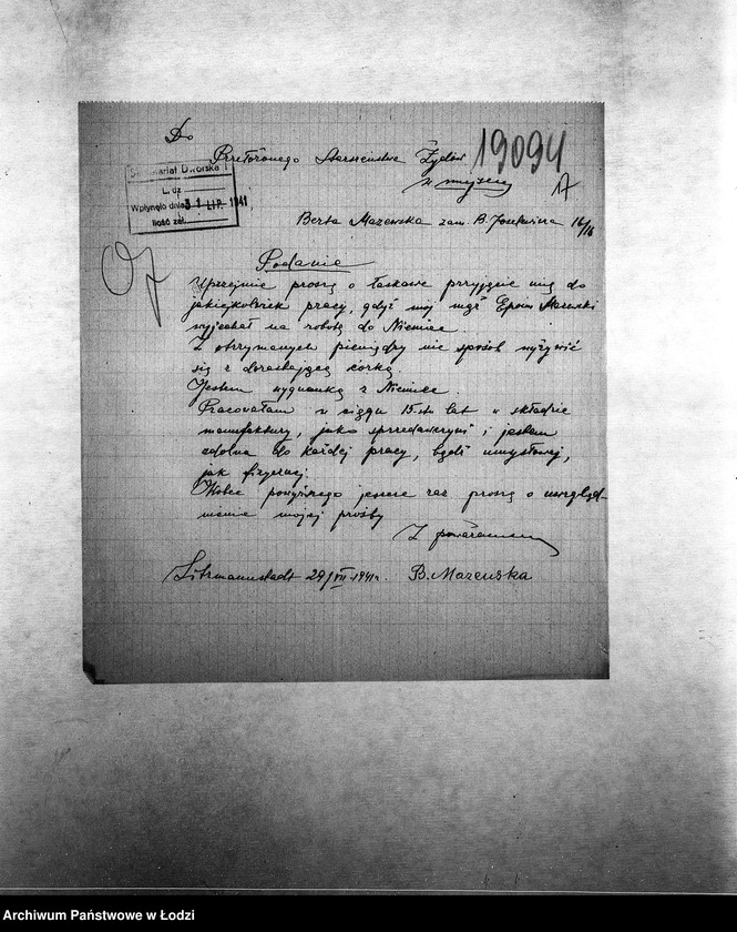 Obraz 20 z jednostki "[Podania o pracę]"