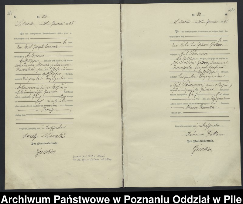 Obraz 14 z jednostki "Księga urodzeń"