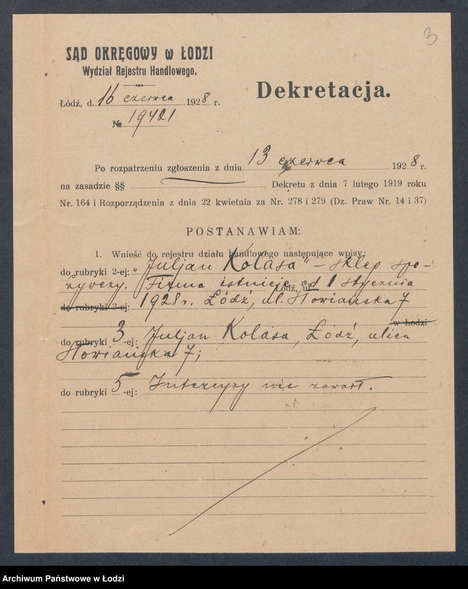 Obraz 5 z jednostki "Juljan Kolasa – sklep spożywczy"