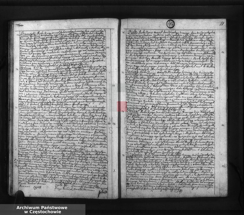 image.from.unit.number "Księga akt stanu cywilnego urodzenia, ślubów i zejścia Parafii Truskolasy, w powiecie częstochowskim, województwie kaliskim z roku 1823"