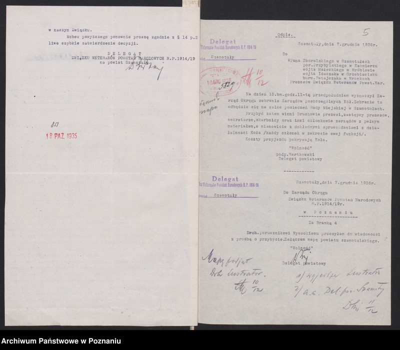 Obraz 9 z jednostki "Szamotuły - akta delegata powiatowego."