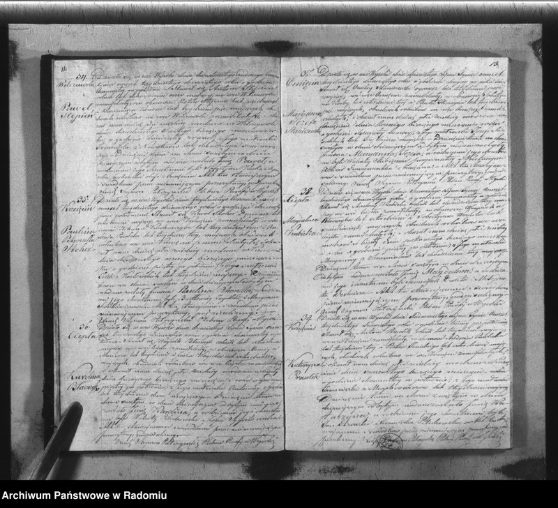 image.from.unit.number "Książka Duplikat Akt Cywilno - Religijnych Parafij Wysoka w powiecie Szydłowieckim Obwodzie Opoczyńskim Gubernij Sandomierskiej na rok 1839 sporządzona"