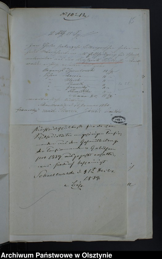 image.from.unit.number "Ausgabe Beläge der Kirchspiels Schulkasse"