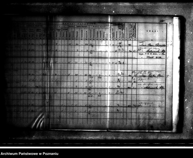 Obraz 16 z jednostki "Wykaz rozdysponowania ziemi na cele parcelacyjne powiatu nowotomyskiego"