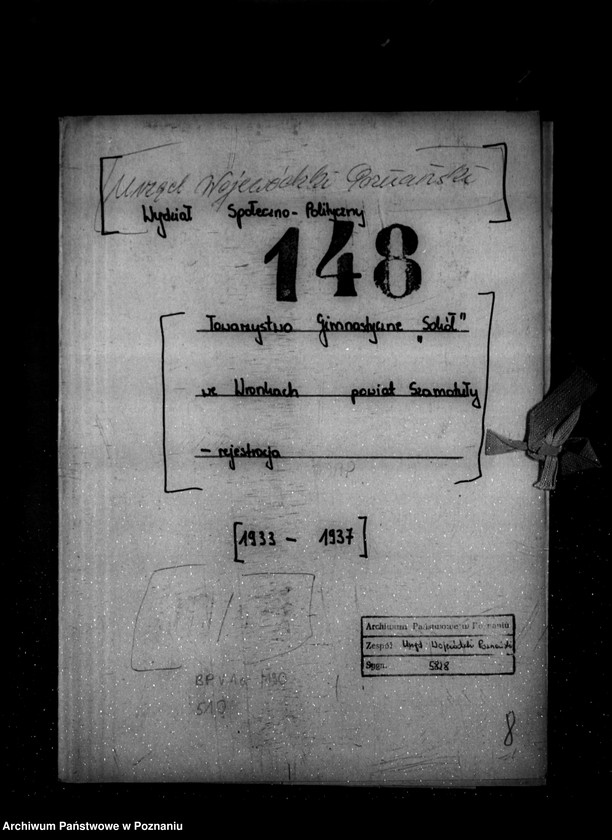 Obraz 4 z jednostki "/Towarzystwo Gimnastyczne Sokół we Wronkach powiat Szamotuły -rejestracja/"