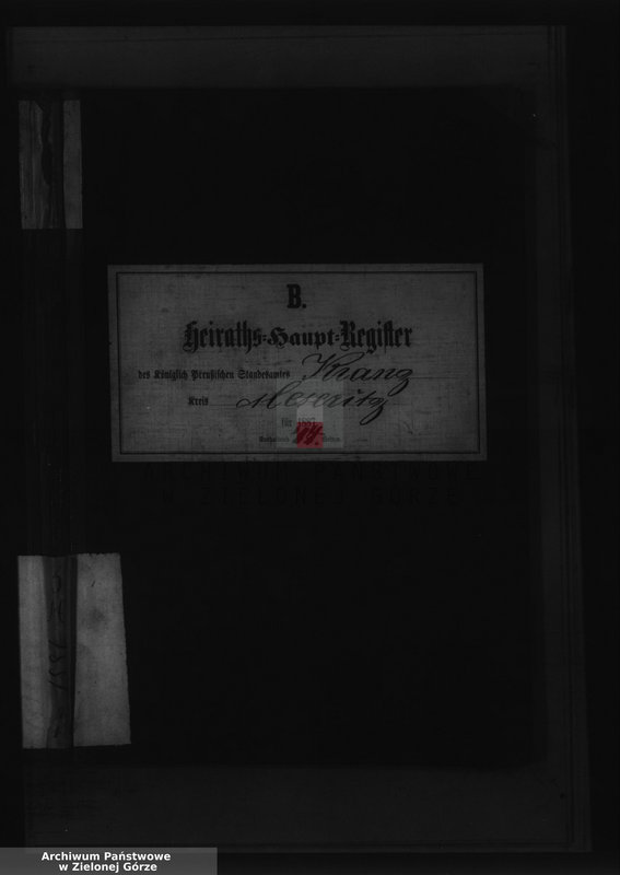 Obraz 1 z jednostki "Heirats-Haupt-Register"
