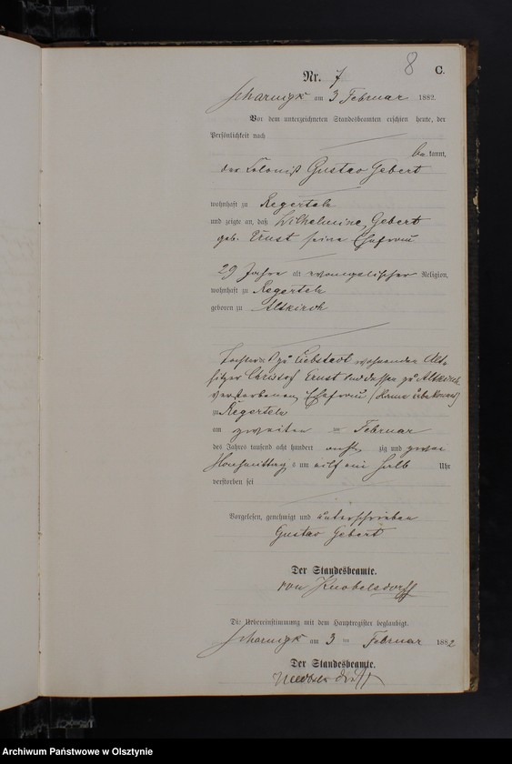 image.from.unit.number "Sterbe-Neben-Register Nr 1 - 74"