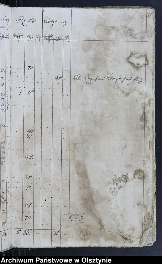 image.from.unit.number "Jahr-Rechnung von aller Einnahme und Ausgabe-Geld, wie auch Bau Rechnung"