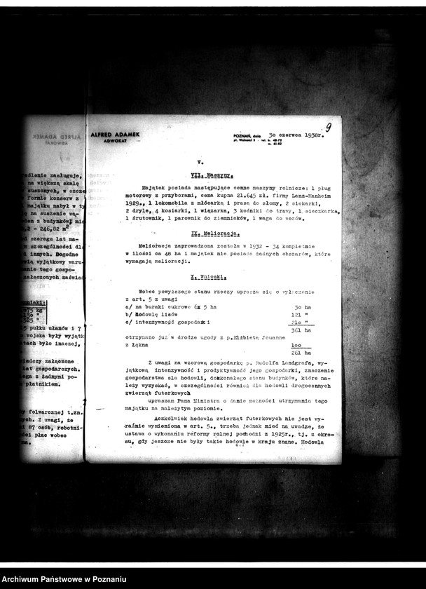 Obraz 13 z jednostki "Majątek Pawłowice powiatu poznańskiego wyłączenie z art. 5 ustawy o wykonaniu reformy rolnej"