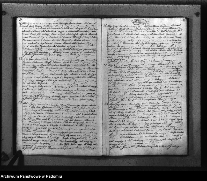 image.from.unit.number "Księga akt cywilnych gminy Głowaczew na rok 1820"