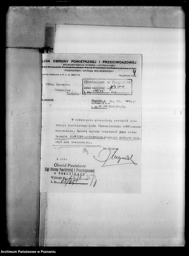 Obraz 7 z jednostki "Państwowe Gimnazjum imienia Przemysława - Rogoźno"