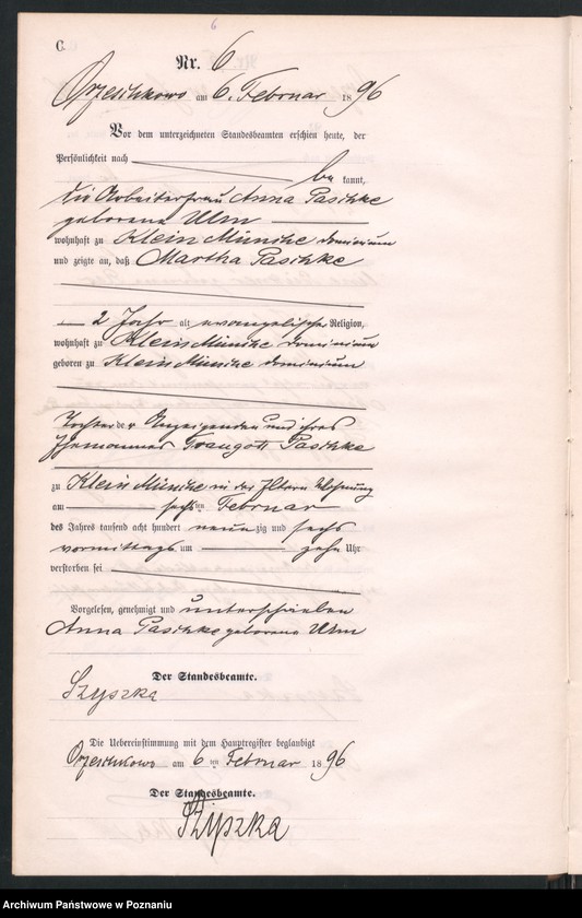 Obraz 9 z jednostki "Księga zgonów"