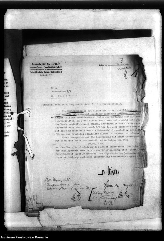 Obraz 8 z jednostki "Budżety Zentrale für die Gräber der ermordeten Volksdentuken"