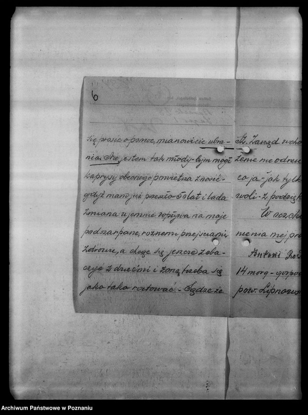 Obraz 10 z jednostki "Korespondencja różna osób przebywających na obczyźnie o pomoc materialną i prawną"