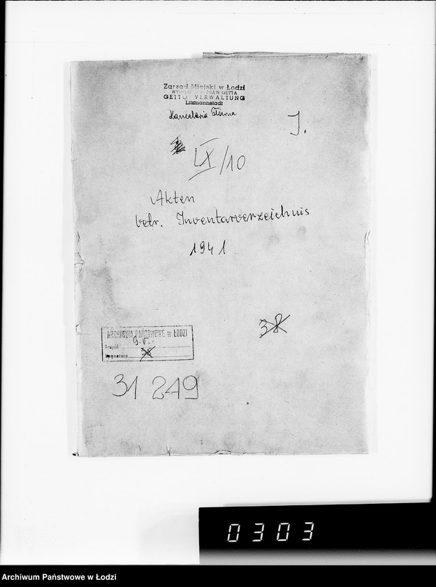 Obraz 4 z jednostki "Akten betr.Inventarverzeichnis"