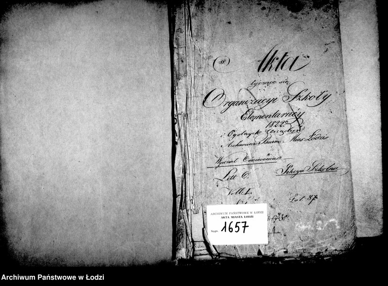 Obraz 5 z jednostki "Akta tyczące się organizacji szkoły elementarnej"
