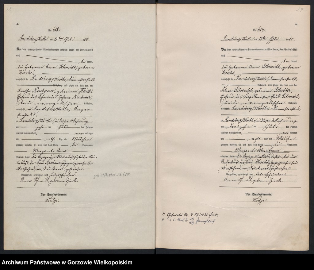 Obraz 18 z jednostki "Geburts Register"