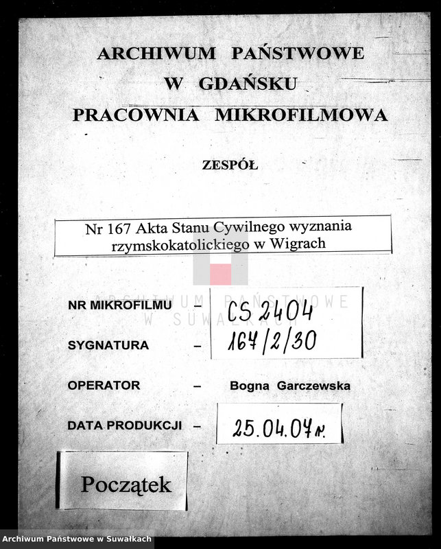 image.from.unit.number "Anneksa do Akt Zaślubionych Parafii Wigierskiej z Roku 1865."