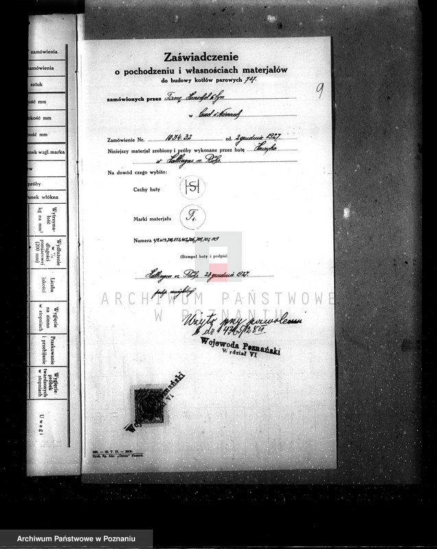 Obraz 16 z jednostki "Cukrownia w Witaszycach nr woj. kotła 6107"