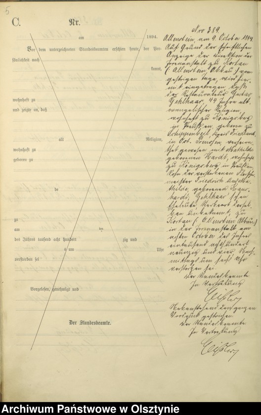 image.from.unit.number "Sterbe-Haupt-Register Tom II,Nr 386 - 494"