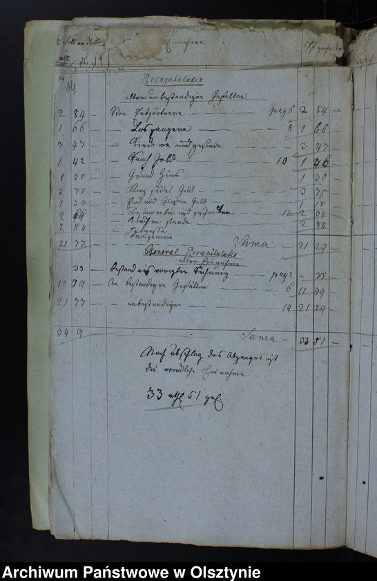 image.from.unit.number "Jahr Kirchen Rechnung der Waltersdorfschen Kirche aller Einnahme und Ausgabe wie auch Bau-Rechnung"