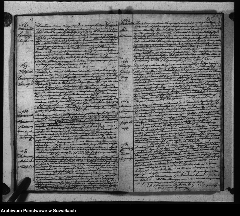 Obraz 7 z jednostki "Duplikat urodzonych, zaślubionych i umarłych parafii wiżajńskiej z roku 1852"
