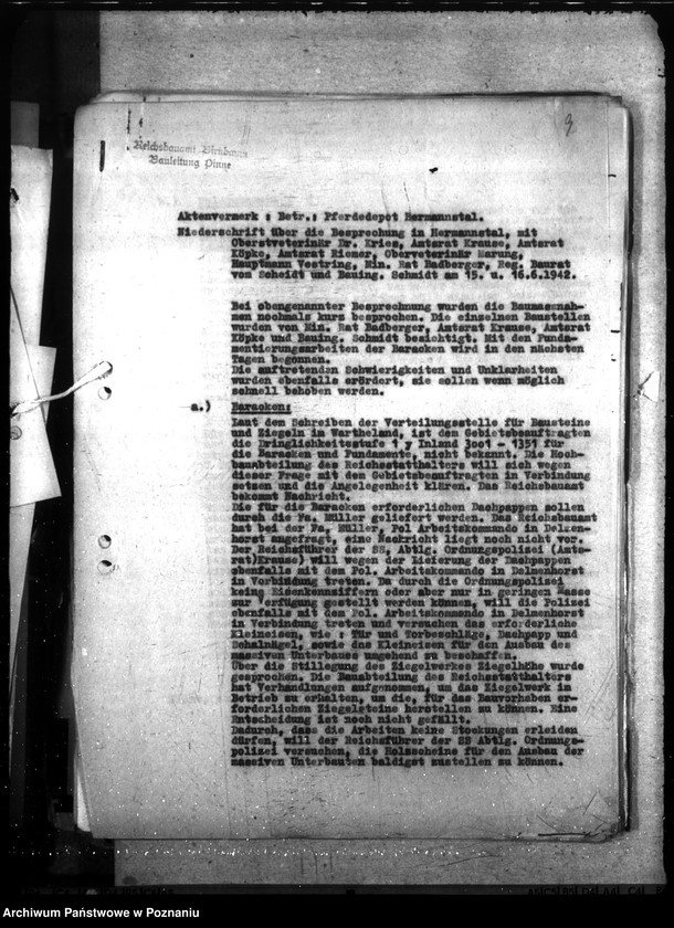 Obraz 13 z jednostki "Pferdedepot der Polizei - Hermanntal bei Neustadt (Posadowo, powiat Nowy Tomyśl) II"