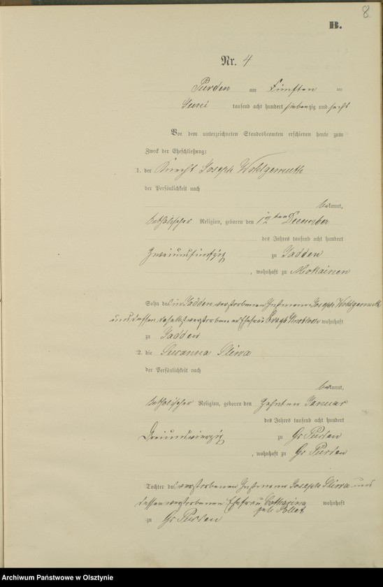 image.from.unit.number "Heiraths-Haupt-Register Nr 1 - 13"