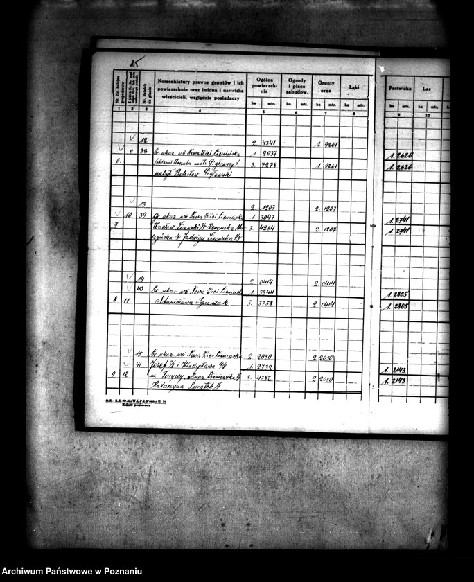 Obraz 18 z jednostki "Rejestr pomiarowy wsi Nowa-Wieś Cienińska /praca scaleniowa/"