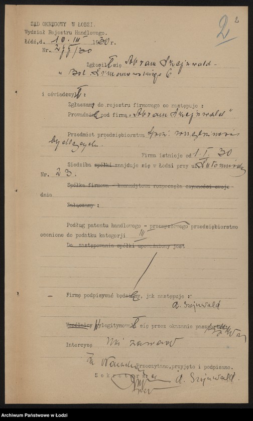 Obraz 4 z jednostki "Abram Szejnwald- sprzedaż wnętrzności bydlęcych"