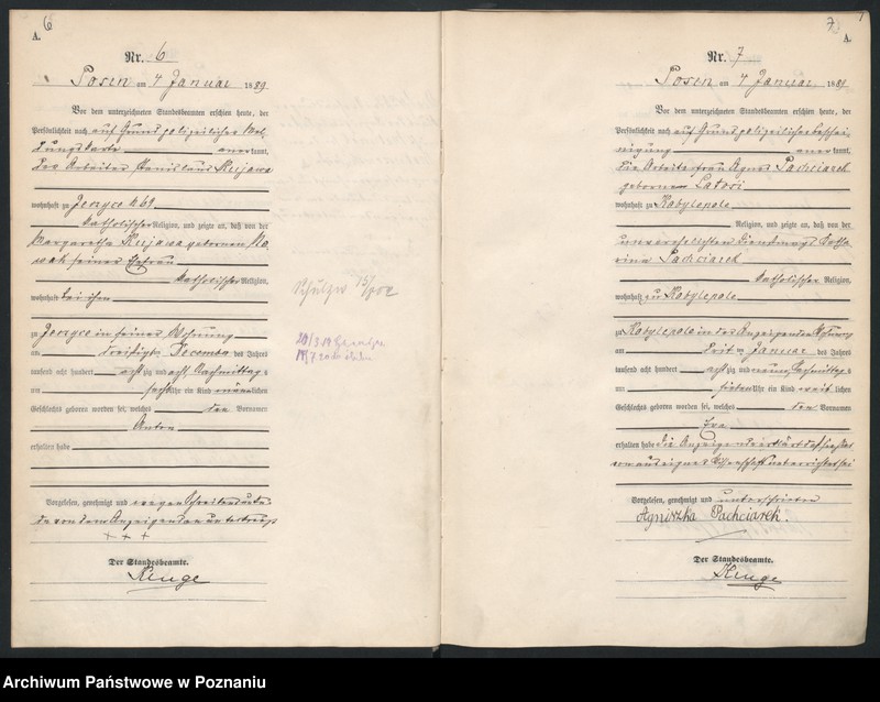 Obraz 7 z jednostki "Księga urodzeń t. I"