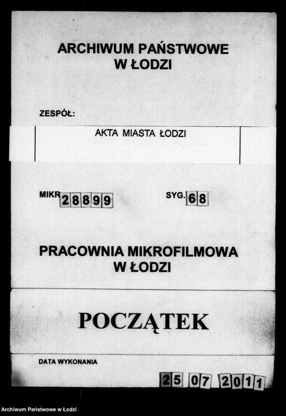 Obraz 1 z jednostki "Akta tyczące się rozmaitych cechów"