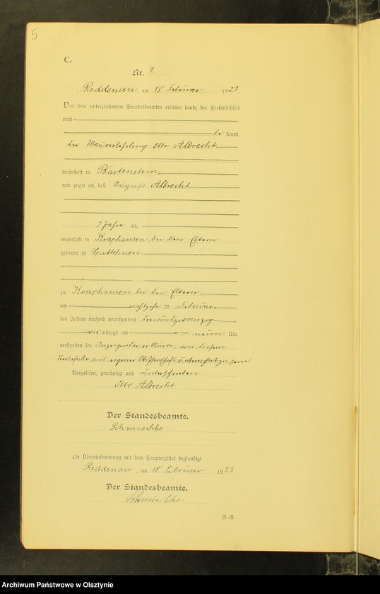 image.from.unit.number "Sterbe-Neben-Register Nr 1 - 20[ Księga zgonów - wtóropis ]"