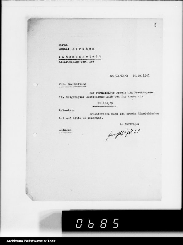 Obraz 7 z jednostki "Frachten Belastungen"