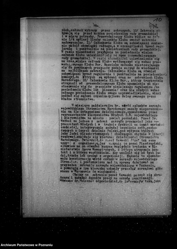 Obraz 15 z jednostki "Sprawozdania z polskiego legalnego ruchu politycznego za miesiące październik-grudzień 1934 r."