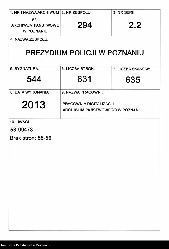 Obraz 1 z jednostki "A. betr. die polnische Emigration"